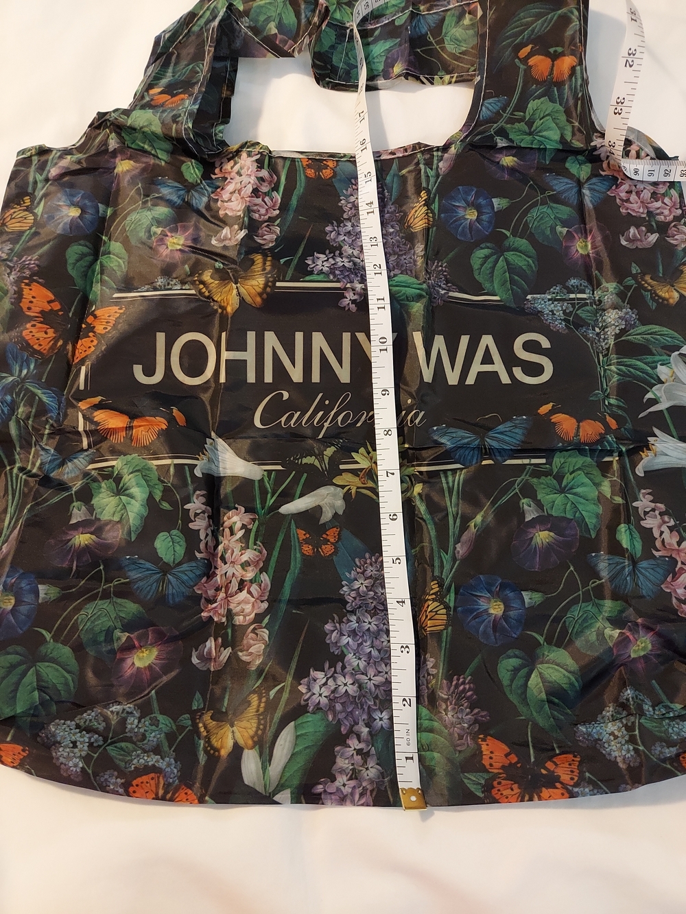 Johnny Was California Reusable Foldable Nylon Tote Bag - Picture 4 of 6